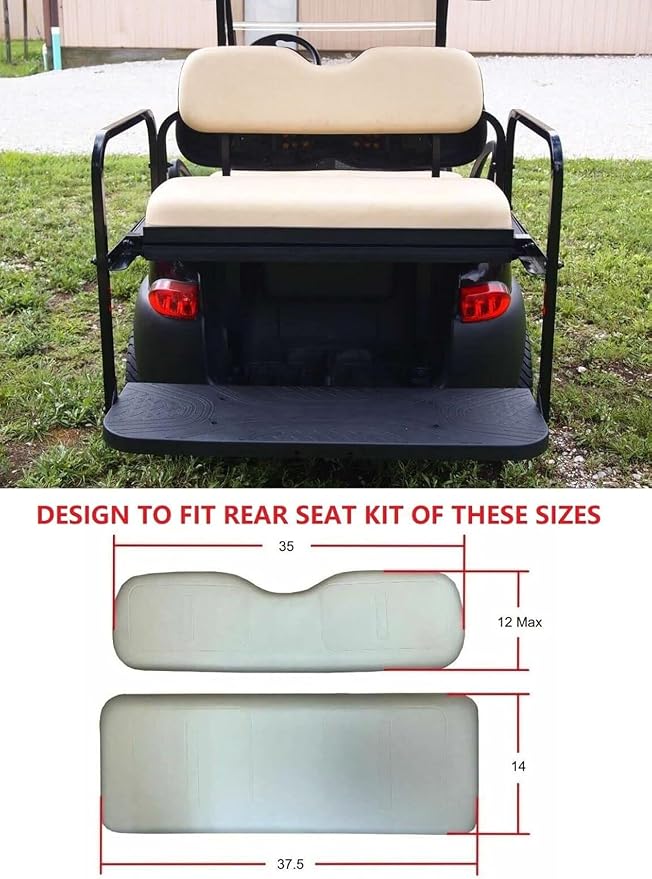 Huskey Parts Company Premium Golf Cart Seat Cover Brown - Image 5