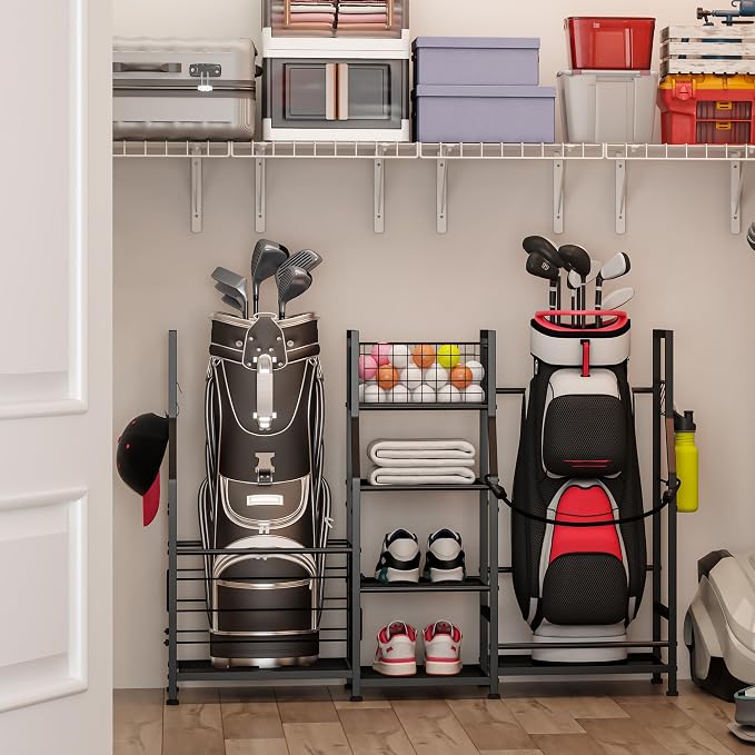 Sonyabecca Golf Bag Stand Golf Storage Organizer - Image 6