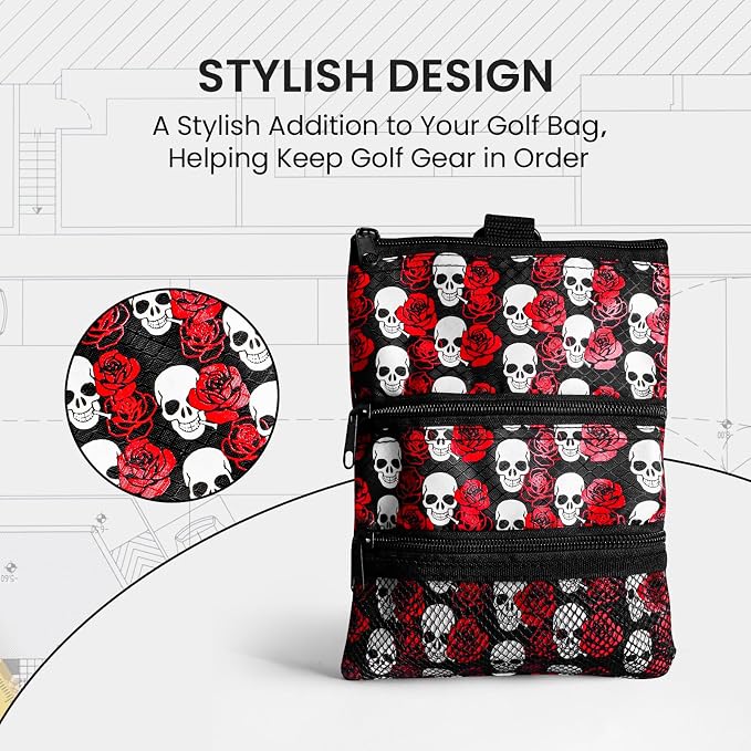 FINGER TEN Golf Pouch Bag for Valuables Tee Color - Image 6