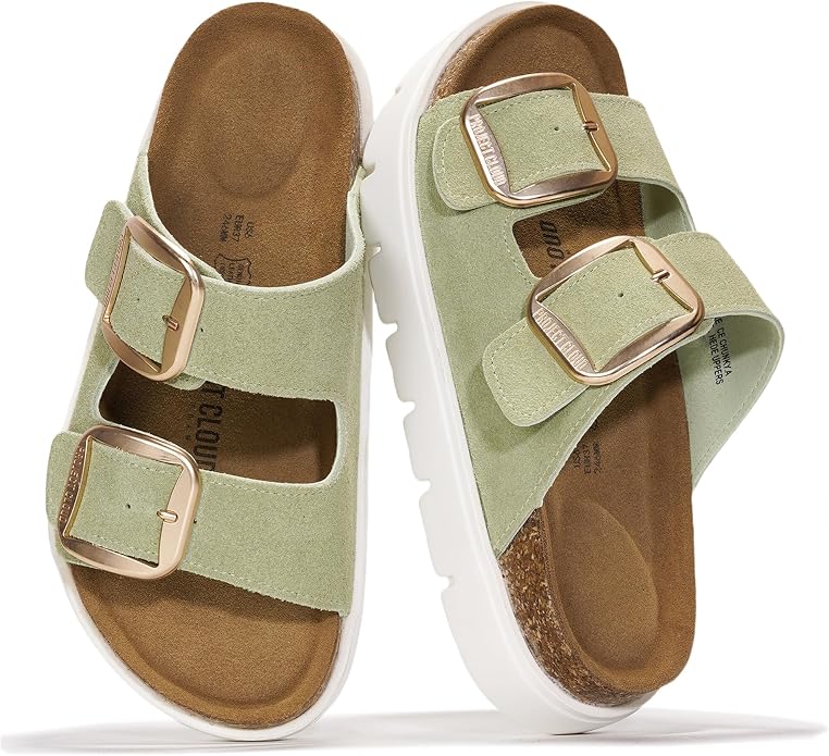 Project Cloud Genuine Leather Platform Sandals Women Footwear by ProjectCloud