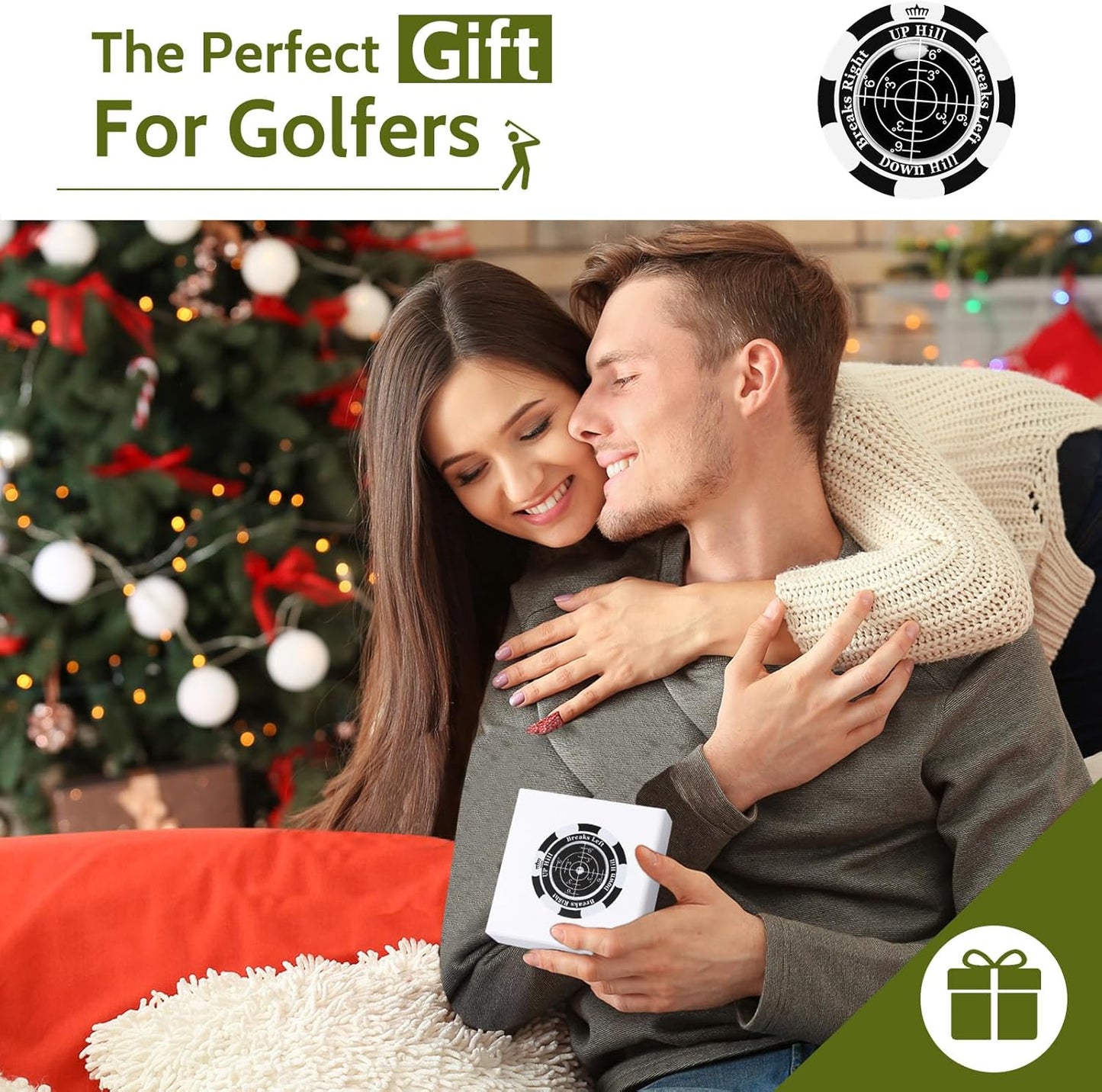 1 Pack 360° Triple Line Golf Ball Marker，Golf Ball Line Marker Tool，Golf Ball Marker Stencil，Alignment Ball Marker，Golf Accessories