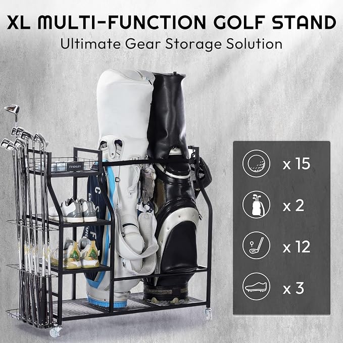 A11N SPORTS Golf Bag Stand for Garage - Image 3