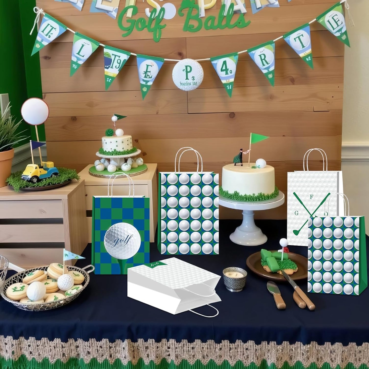 16Pcs Golf Goodie Bags Golf Themed Party Decorations Golf Party Favor Bags Golf gift bags Golf Birthday Party Supplies