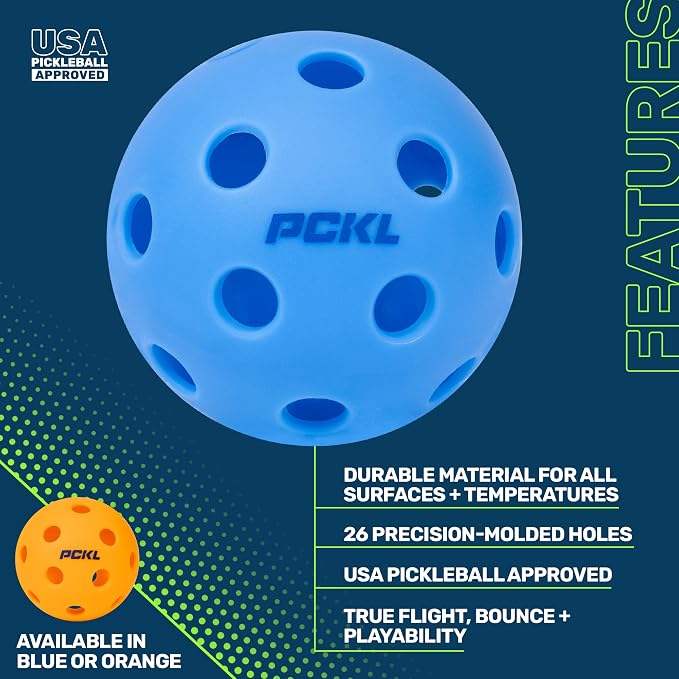 PCKL Optic Speed Pickleball Balls | Choose Indoor or Outdoor Pickleballs | - Image 2