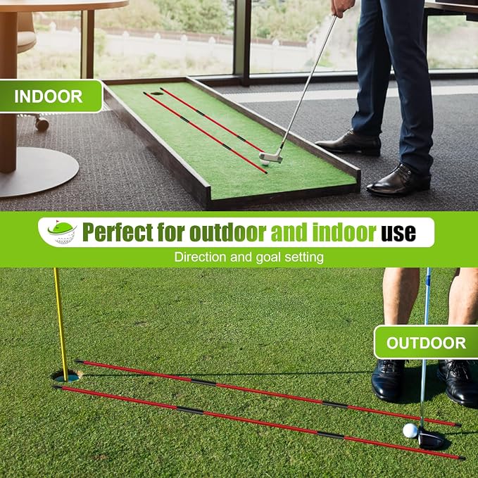 Golf Alignment Sticks 2 Pack, 48″Collapsible Practice Rods - Image 4
