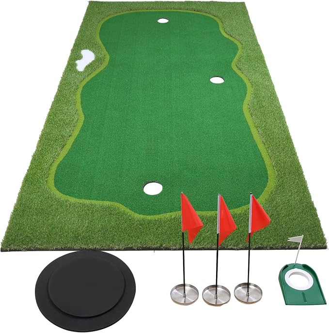 Golf Putting Green, Practice Putting Green Mat, Large Professional Golfing by CHRIIENA