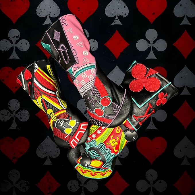 Poker Golf Headcover Golf Club Covers Fairway Wood Cover Headcover - Image 3