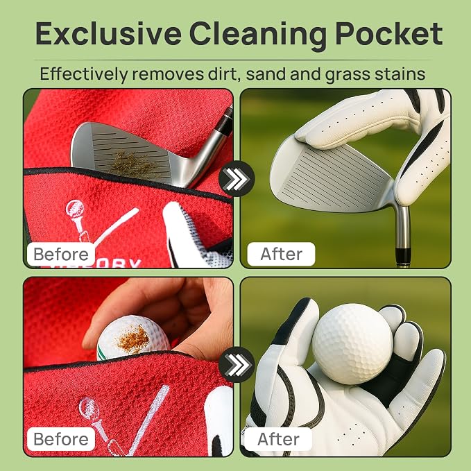 Magnetic Golf Towel for Bag 18" x 18" - Image 4