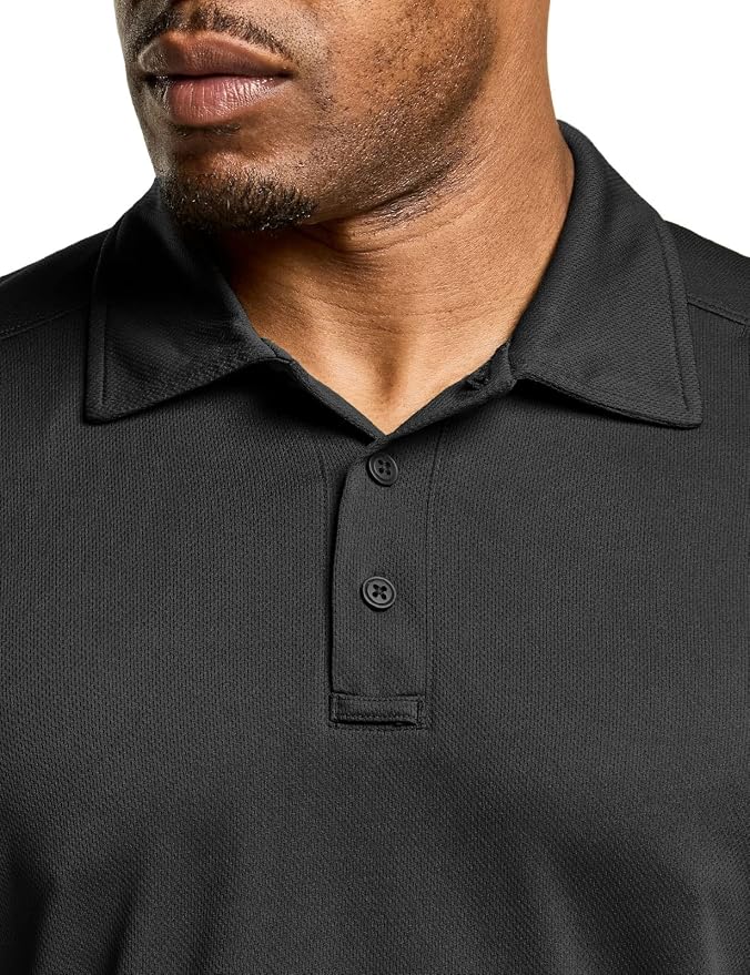 CQR Men's Polo Shirts, Tactical Short Sleeve Golf Performance Shirts, - Image 7