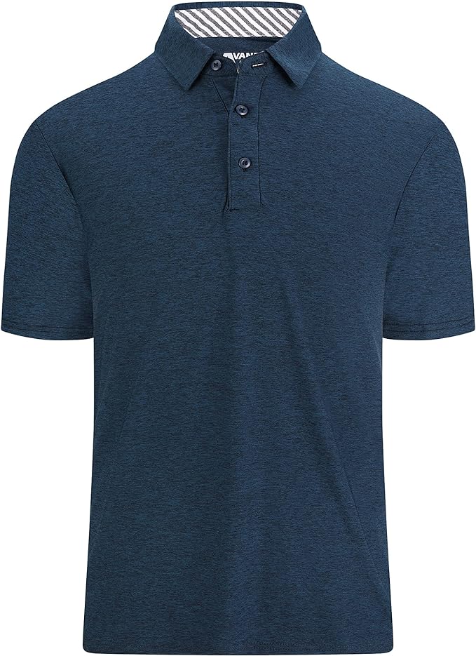 Alex Vando Mens Golf Shirt Moisture Wicking Quick-Dry Short Sleeve Casual Polo by AlexVando