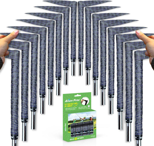 Alien Pros Golf Grip Wrapping Tapes - Innovative Golf Club Grip Solution - Enjoy a Fresh New Grip Feel in Less Than 1 Minute