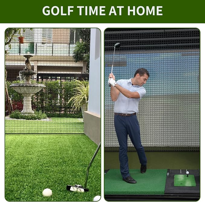 NQB Golf Practice Net with Steel Hanging Kit & Nylon Rope, Hitting Net - Image 6