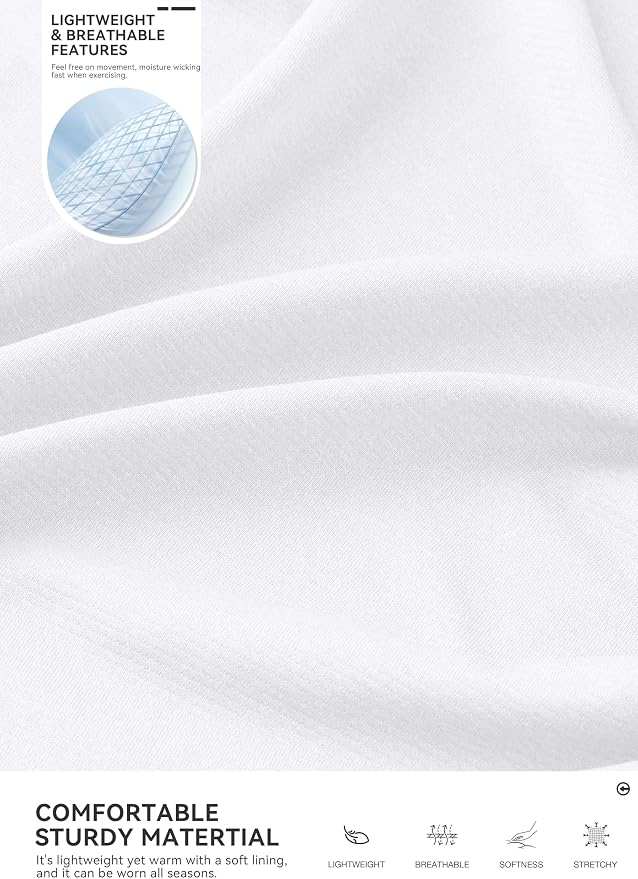 Obla Golf Quarter Zip Pullover for Men Mock Neck Sweatshirt Lightweight Sun - Image 5