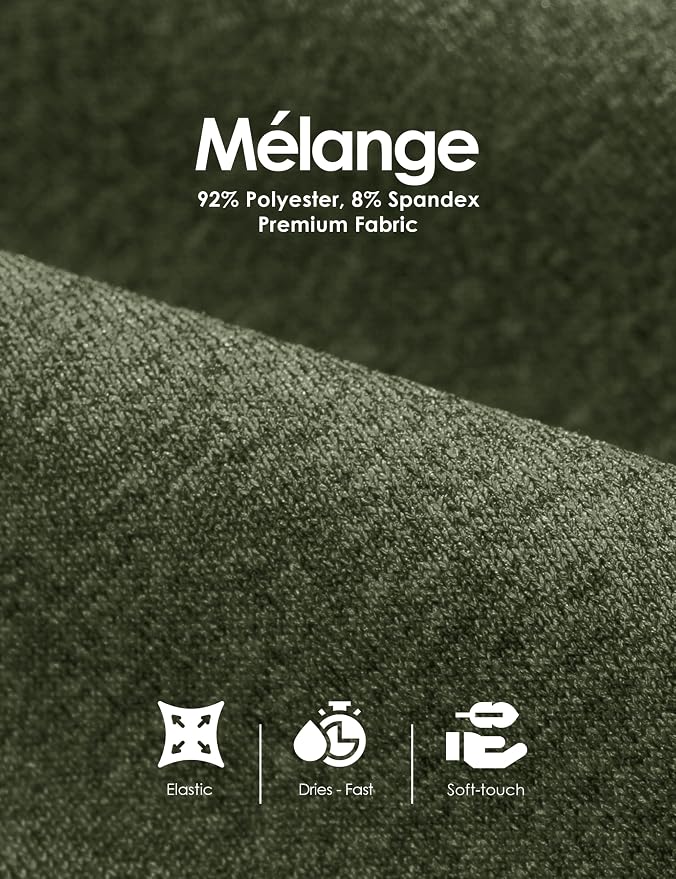 Boladeci Men's Quarter Zip Pullover Premium Fleece Lined Heather Long Sleeve - Image 5