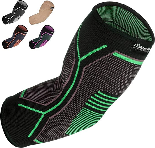 Kunto Fitness Elbow Brace Compression Support Sleeve by KuntoFitnessProducts
