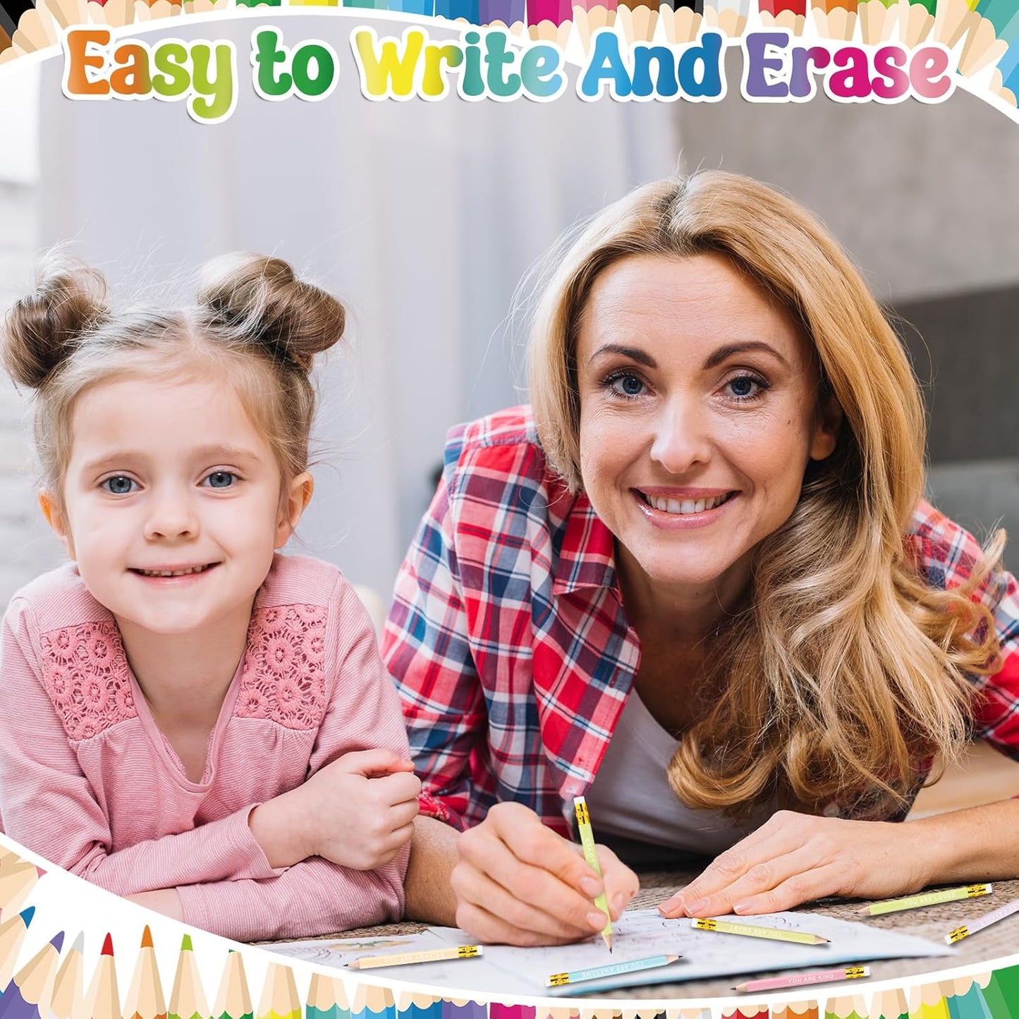 120Pcs Mini Pencils Bulk Inspirational Golf Pencils 4.1inch Short Woodden Pen-cils with Eraser for Kids Student Teacher Office Supplies