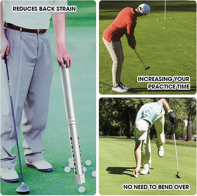 Golf Ball Shag Tube Professional Golf Ball Picker Upper Aluminum Golf Ball - Image 5