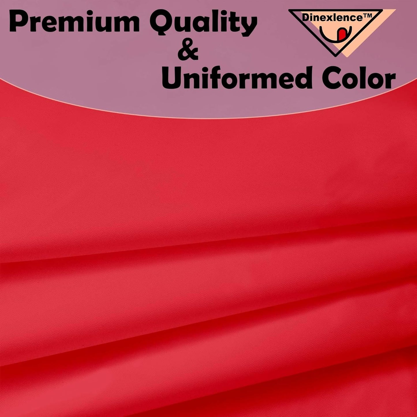 2 Pack Red Premium Plastic Tablecloth Round 84 Inches Reusable Ruby Red Decorative Table Cover for Dining, Wedding, Party, Indoor and Outdoor use