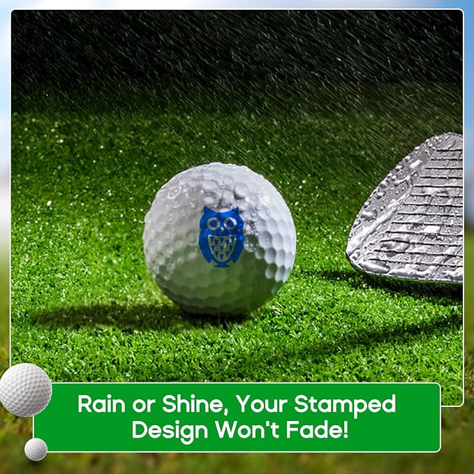 TAOLAVB 2 Pack Professional Golf Ball Stamper, Mini Golf Ball Marker - Image 6