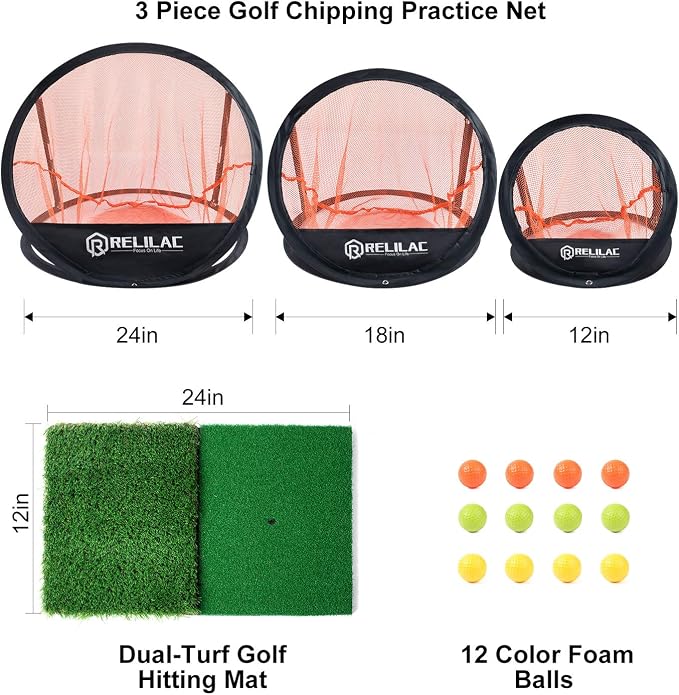 Pop Up Golf Chipping Practice Net Set - Image 3