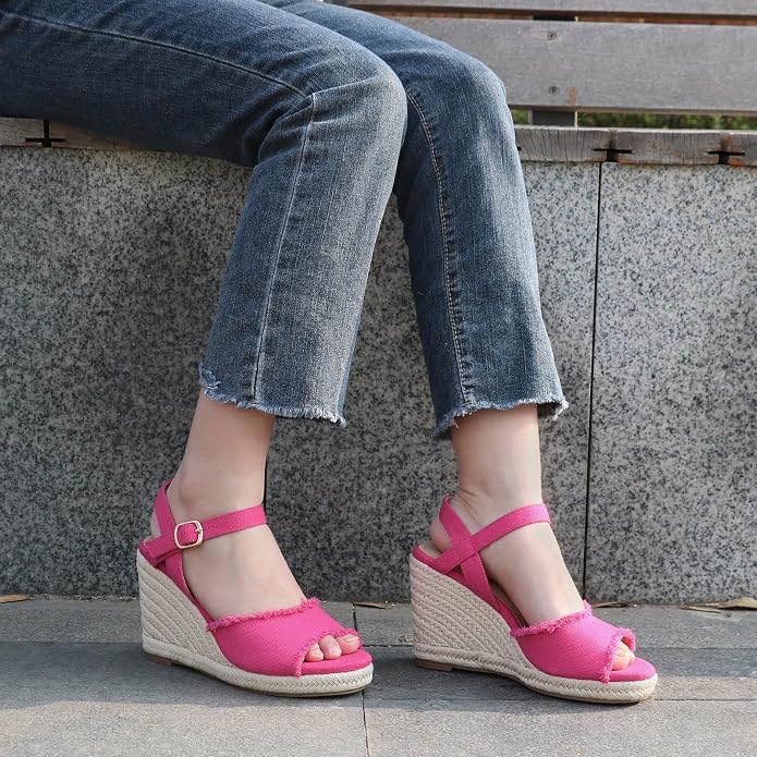 JOY IN LOVE Platform Wedge Sandals - Image 5