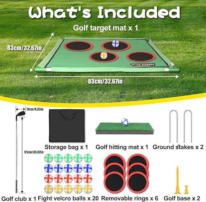 Golf Chipping Game for Outdoor Indoor: Backyard Golf Games for Kids & Adults - Image 5