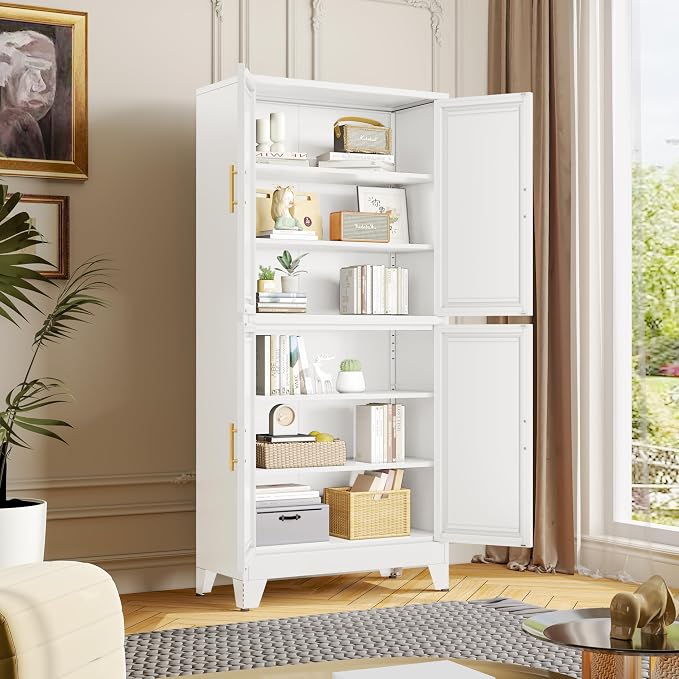 75" H Tall Kitchen Pantry Cabinet, Pantry Storage - Image 7