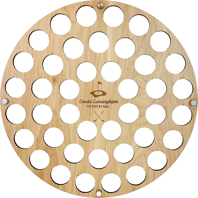 Torched Golf Ball Display Holder Collector’s Case Holds 42 Golf Balls Wall by TorchedProducts