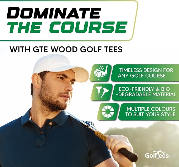 Wood Golf Tees - Standard Golf Tees - Image 2