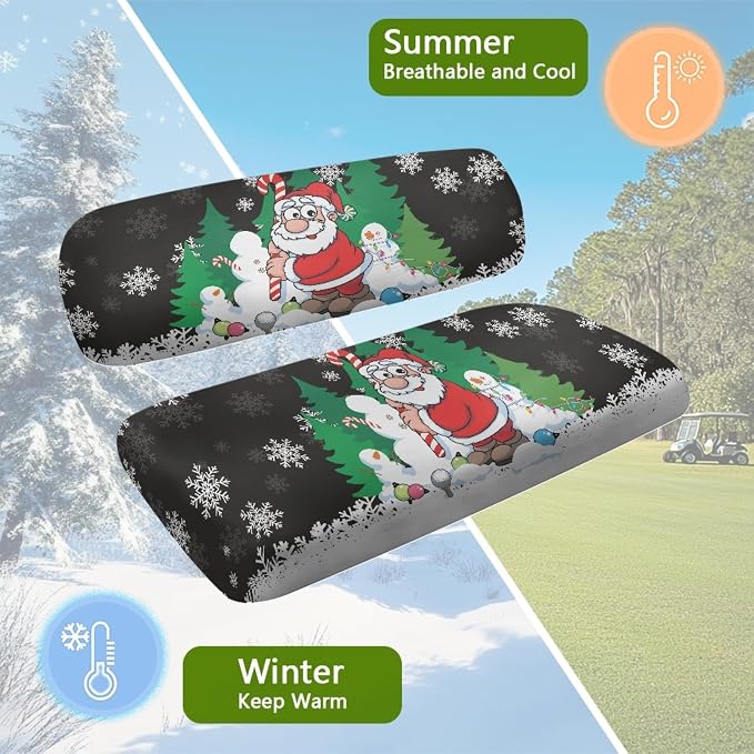Fashion Print Golf Cart Seat Covers 2 Passenger Golf Cart Backrest Cover Golf - Image 6