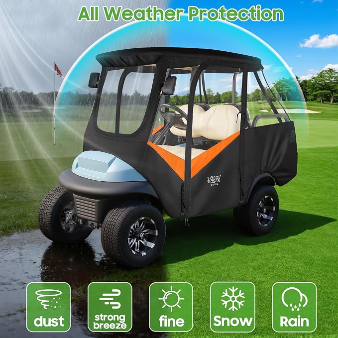 10L0L 4 Passenger Golf Cart Driving Enclosure - Image 7