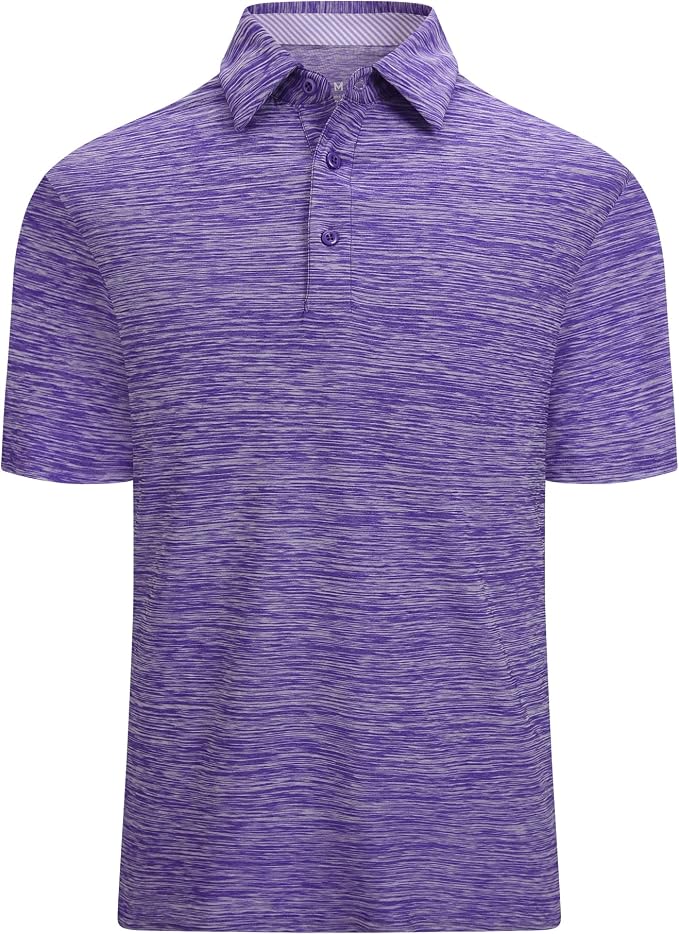 Alex Vando Mens Golf Shirt Moisture Wicking Quick-Dry Short Sleeve Casual Polo by AlexVando