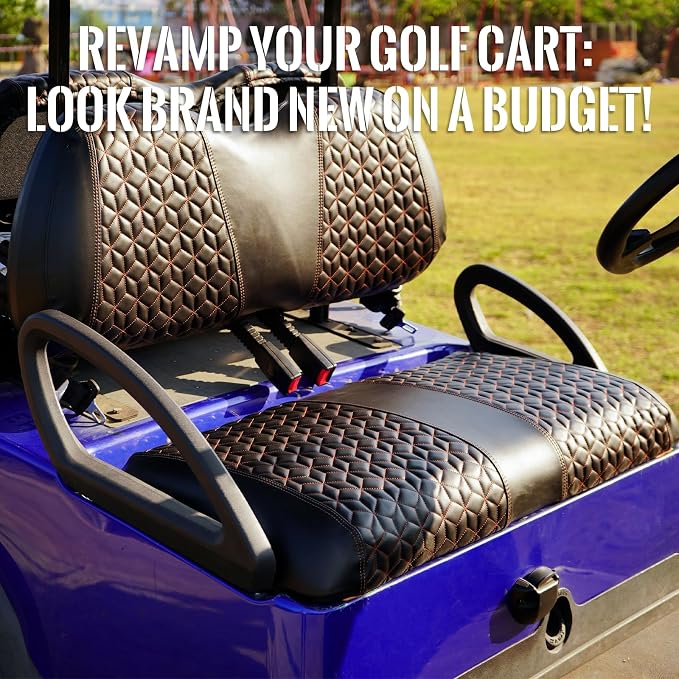Golf Cart Seat Covers Front for Club Car Precedent 2004+ Standard Seat Cushion - Image 5