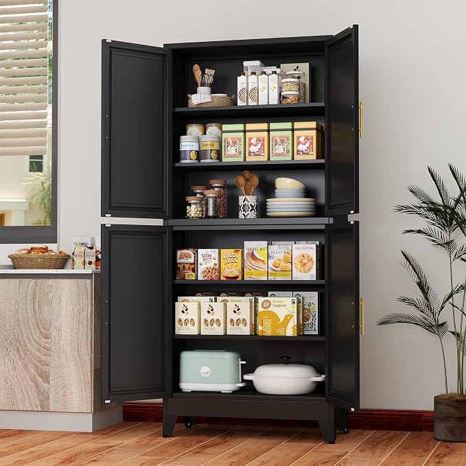 75" H Tall Kitchen Pantry Cabinet, Pantry Storage - Image 8