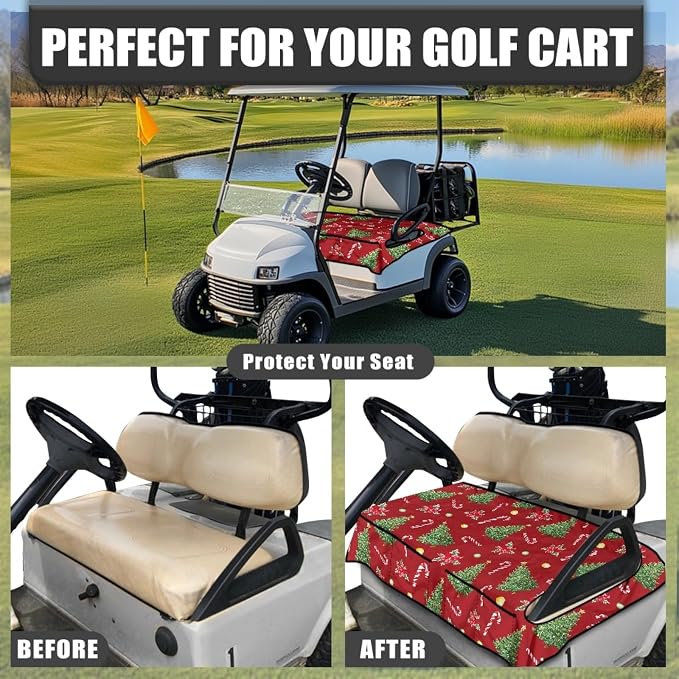 Golf Cart Seat Covers Universal Golf Cart Seat Cover Blanket Cushion Cover - Image 4