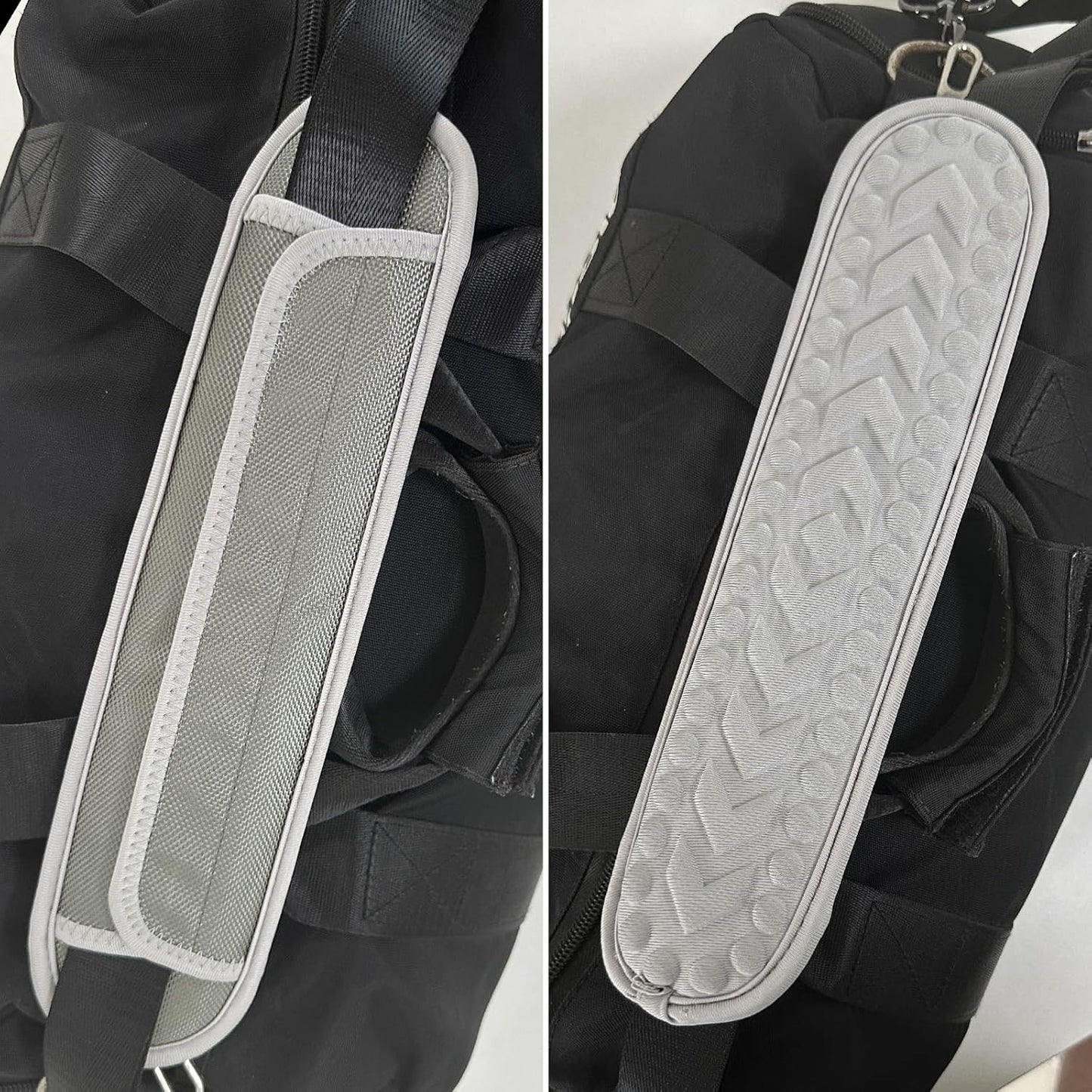 2 Pack Breathable Universal Shoulder Pad, 3D Cushion Air Backpack Strap Pads, for Shoulder Bags, Detachable Shoulder Strap Pad Pads Help Relieve Shoulder Pain(3D Air Cushion-Gray)