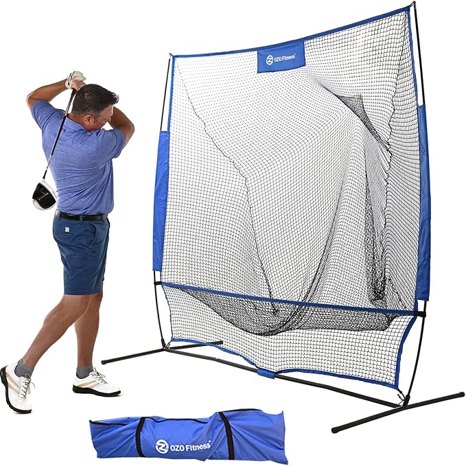 Golf Practice Hitting Net, Indoor Garage or Outdoor Backyard Driving Heavy Duty by OZOFitness