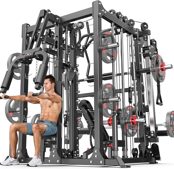 Smith Machine，Multi-Function Squat Rack Power Cage by Specializedfitnessequipment