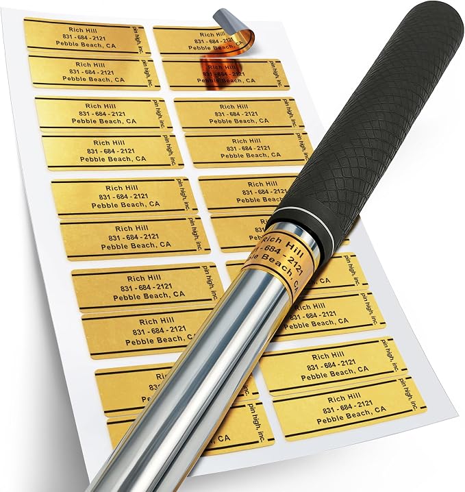 Golf Essentials: Personalized ID Labels, Pro Scorecards & Game Guides. by PINHIGH