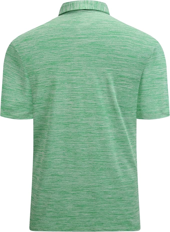 Alex Vando Mens Golf Shirt Moisture Wicking Quick-Dry Short Sleeve Casual Polo - Image 2