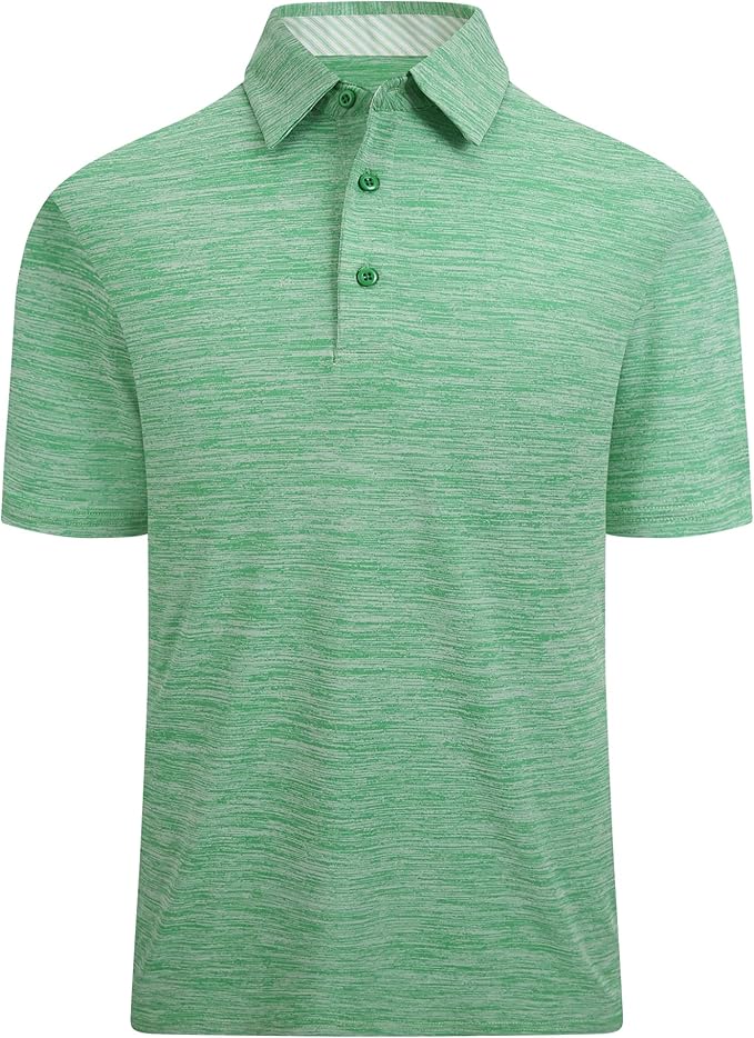 Alex Vando Mens Golf Shirt Moisture Wicking Quick-Dry Short Sleeve Casual Polo by AlexVando