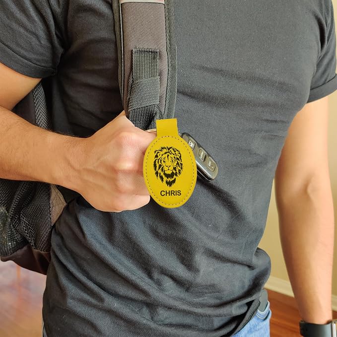 LaserGram Oval Keychain, Water Polo, Personalized Engraving Included - Image 7