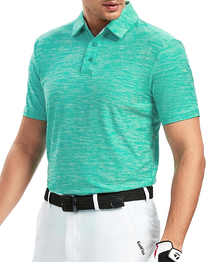 Alex Vando Mens Golf Shirt Moisture Wicking Quick-Dry Short Sleeve Casual Polo - Image 3