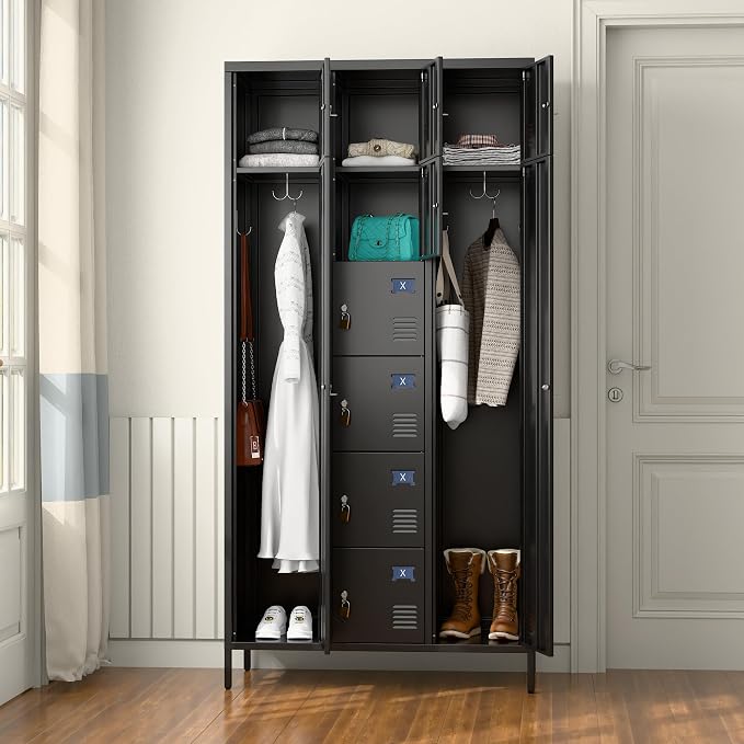METAN Metal Locker for School Office Gym Bedroom, 10 Doors Steel Storage Locker - Image 7