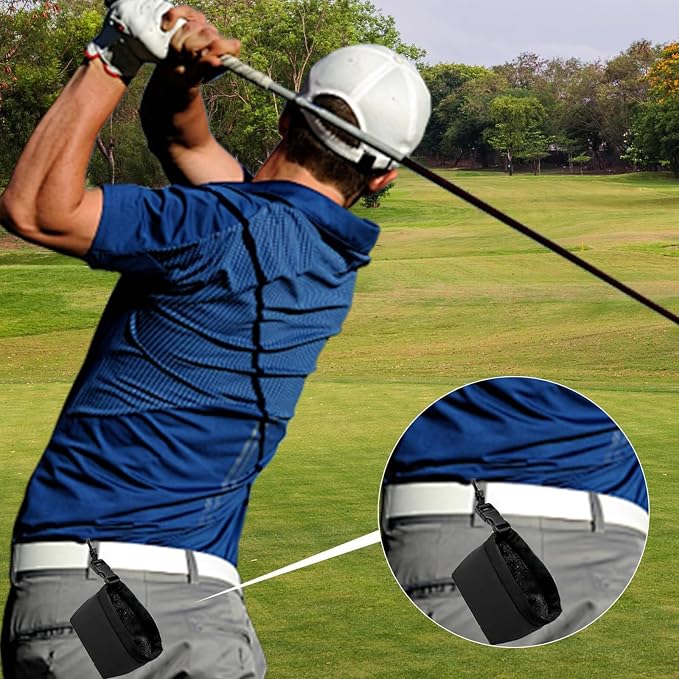 Golf Ball Cleaner Bag Club Cleaning Kit Waterproof Golf Ball Washer Pouch - Image 7