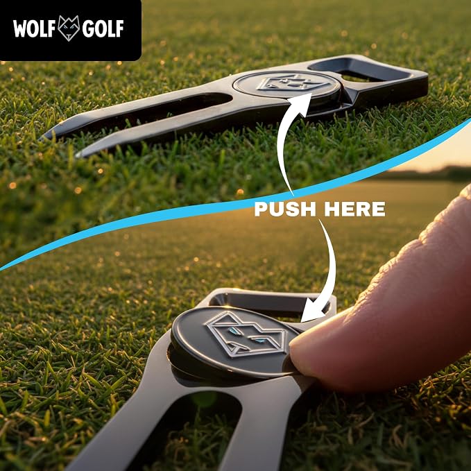 Wolf Golf Towels Divot Repair Tool | 6-in-1 Premium Divot Tool - Image 6