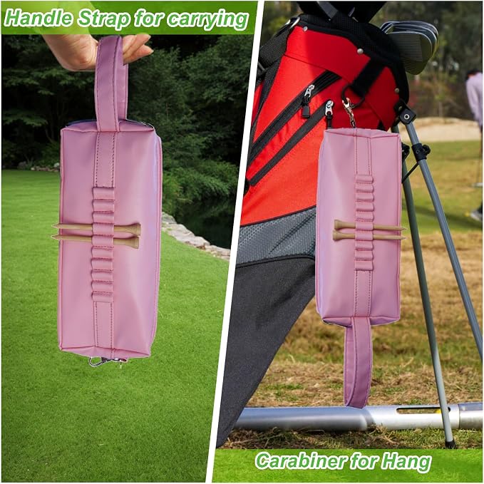 Golf Ball Pouch Bag, Zipper Golf Accessory Bag, Golf Accessory Holder Pouch - Image 6