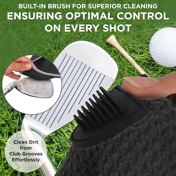 Magnetic Golf Towel Microfiber Golf Towel | Ultra Absorbant Waffle Pattern | - Image 5