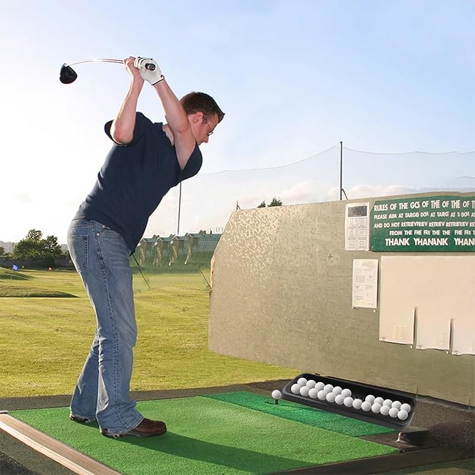 Durable Commercial Grade high-Impact Plastic Golf Ball Tray, Records Swing - Image 2