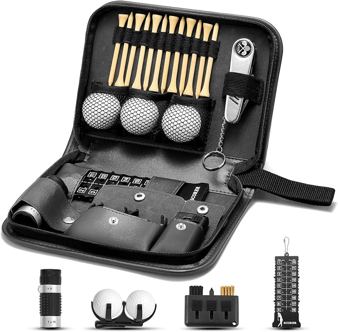 Golf Accessories for Men and Women for Golfers, Accessories Set in Hi-End PU by SANLINZOM